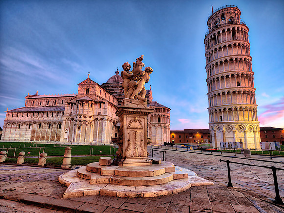 Pisa Fountain Dawn