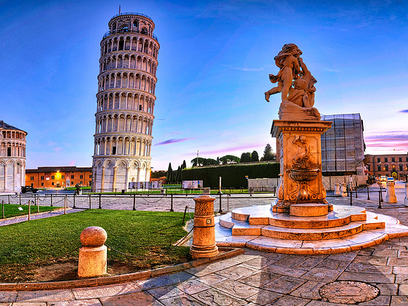 Pisa Fountain Dawn