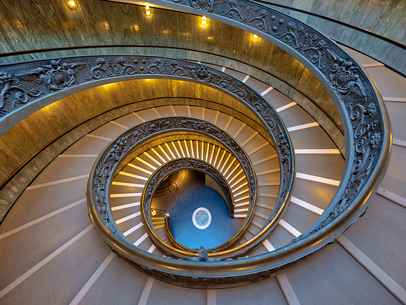 Vatican Staircase Down