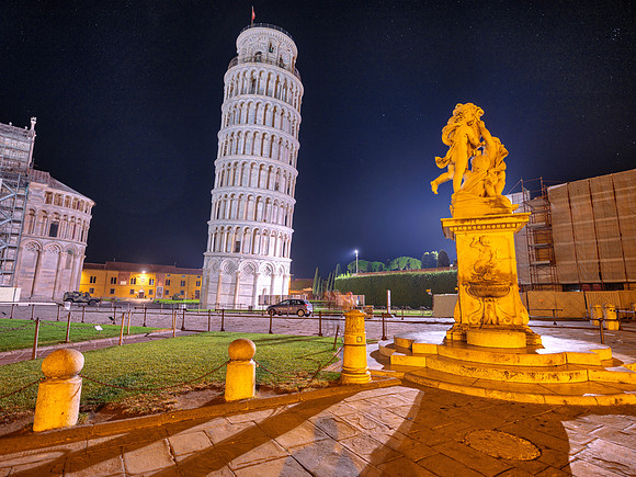 Pisa Fountain Dusk