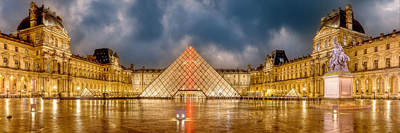 Louvre Panorama at Night