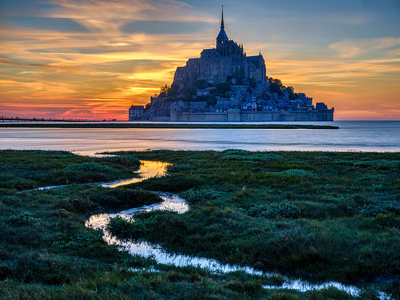 Mont St. Michel at Dusk